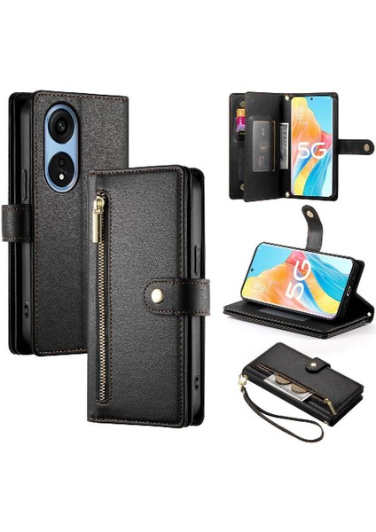 Oppo Oppo 8t 5g Için Flip Case Crossbody Kayış Cüzdan Iş Standı (Yurt Dışından) fiyatları