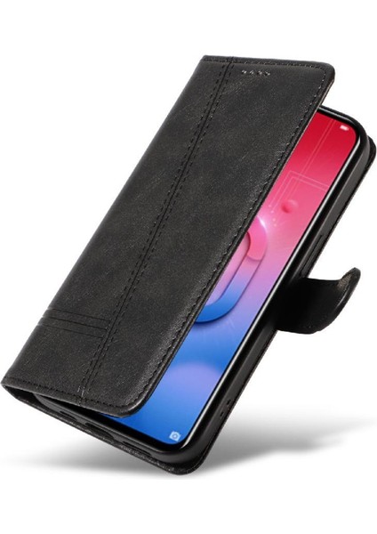 Onur 10 Lite Için Filp Durumda Kredi Kartı Yuvası Siyah ile Preslenmiş Pu Deri (Yurt Dışından) modelleri