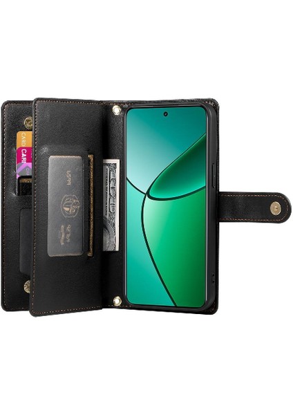 Realme 12 Artı Crossbody Kayış Standı Çok Fonksiyonlu Cüzdan Için Flip Case (Yurt Dışından) fırsatları