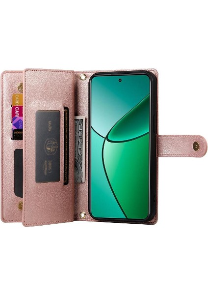 Realme 12 Artı Crossbody Kayış Standı Çok Fonksiyonlu Cüzdan Için Flip Case (Yurt Dışından) fiyatları