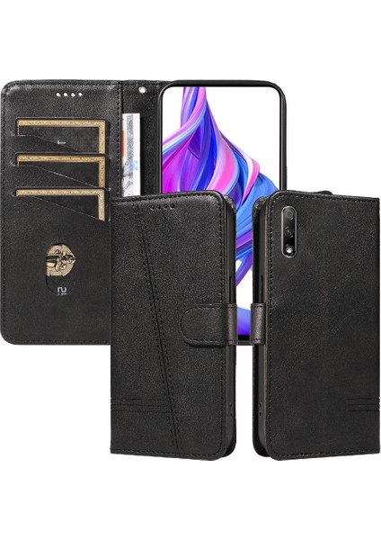 Kredi Kartı Yuvası ile Honor Magic 4 Lite Için Filp Durumda Preslenmiş Pu Deri (Yurt Dışından)