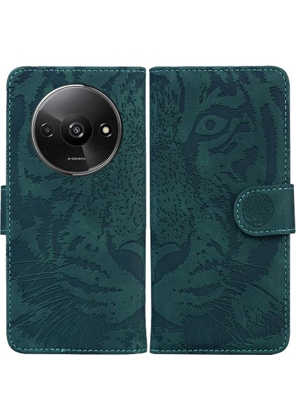 Xiaomi Redmi A3 Kickstand Koruyucu Deri Cüzdan Kabartmalı Için Flip Case (Yurt Dışından)