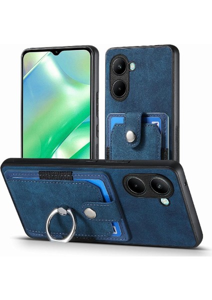 Realme C33 Manyetik Araç Montaj Için Kılıf Crad Yuvası Standı Halka Tutucu (Yurt Dışından)