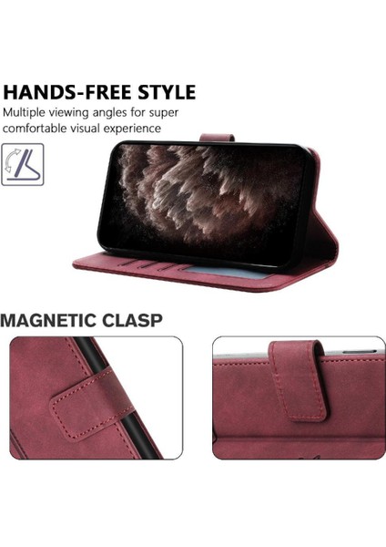 Onur 200 Pro Için Telefon Kılıfı Pu Deri Flip Folio Cüzdan Kart Yuvaları Kapak (Yurt Dışından)