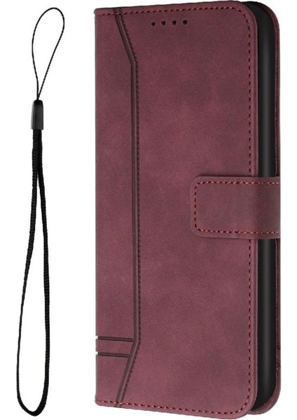 Onur 200 Pro Için Telefon Kılıfı Pu Deri Flip Folio Cüzdan Kart Yuvaları Kapak (Yurt Dışından)