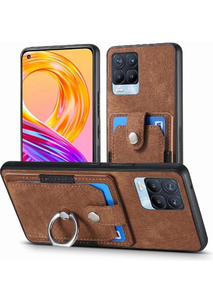 Realme 8 Pro Crad Yuvası Için Kılıf Manyetik Araç Montaj Halkası Tutucu Standı (Yurt Dışından)