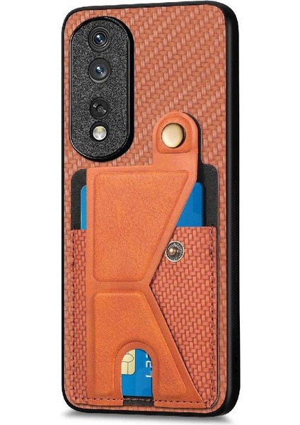 Onur Için Kılıf 80 Pro Standı Fonksiyonu Cardholder Braketi Manyetik Tasarım (Yurt Dışından)