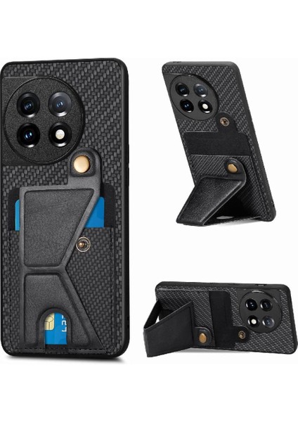 Oneplus 11 Için Kılıf Kart Sahibi Standı Fonksiyonu Manyetik Tasarım Braketi (Yurt Dışından)