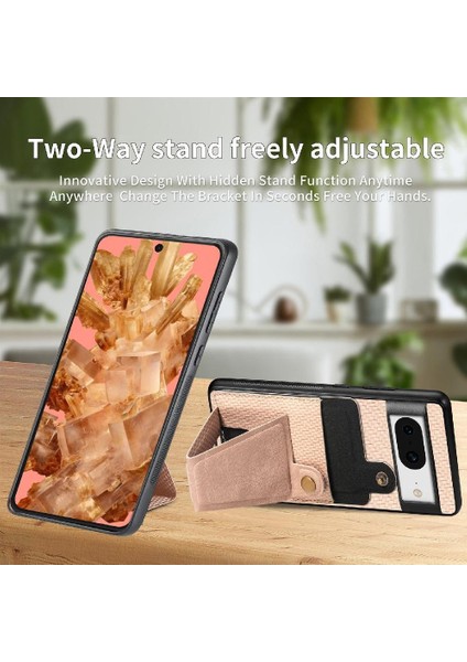 Google Pixel 8 Stand Fonksiyonu Manyetik Tasarım Braketi Kart Sahibi Için Kılıf (Yurt Dışından) fırsatları