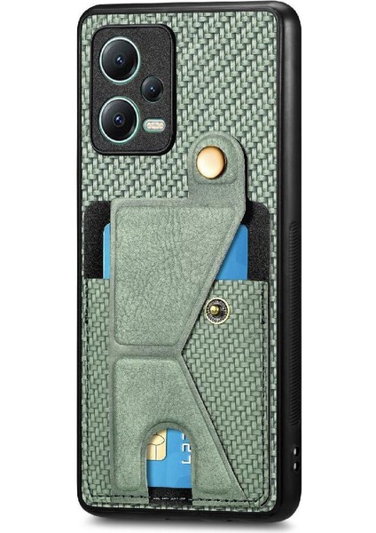 Xiaomi Redmi Not 12 5g Için Kılıf Braketi Cardholder Manyetik Tasarım Standı (Yurt Dışından)