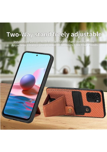 Xiaomi Redmi Not 10 Için Kılıf 4g Standı Fonksiyonu Cardholder Manyetik Tasarım (Yurt Dışından) fırsatları