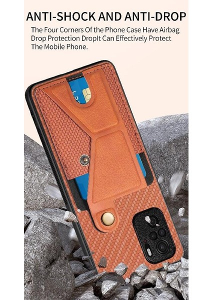 Xiaomi Redmi Not 10 Için Kılıf 4g Standı Fonksiyonu Cardholder Manyetik Tasarım (Yurt Dışından) indirimleri