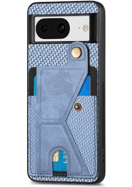 Google Pixel 8 Stand Fonksiyonu Manyetik Tasarım Braketi Kart Sahibi Için Kılıf (Yurt Dışından) modelleri