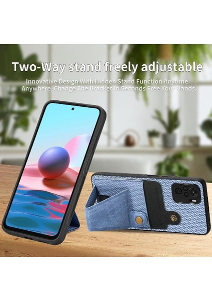 Xiaomi Redmi Not 10 Için Kılıf 4g Standı Fonksiyonu Cardholder Manyetik Tasarım (Yurt Dışından) indirimleri