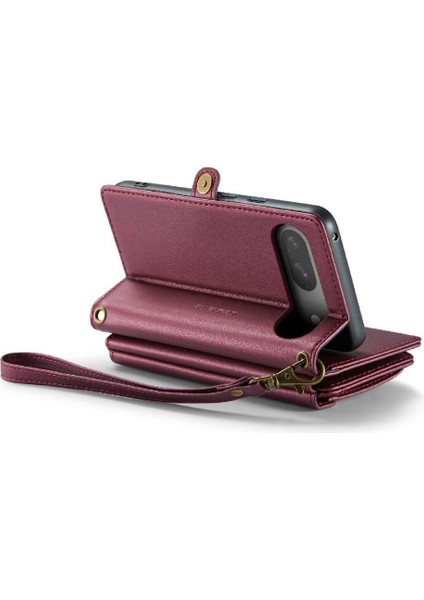 Kadınlar Için Crossbody Durumda Google Piksel 9 Cüzdan Durumda Fermuar Faturaları Yuvası (Yurt Dışından) modelleri