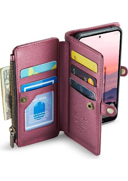 Kadınlar Için Crossbody Durumda Google Piksel 9 Cüzdan Durumda Fermuar Faturaları Yuvası (Yurt Dışından) indirimleri