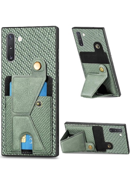 Samsung Galaxy Not 10 Için Kılıf Standı Fonksiyonu Manyetik Tasarım Kart Sahibi (Yurt Dışından)