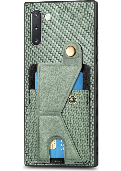 Samsung Galaxy Not 10 Için Kılıf Standı Fonksiyonu Manyetik Tasarım Kart Sahibi (Yurt Dışından)