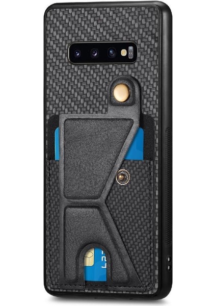 Samsung Galaxy S10 Artı Standı Fonksiyonu Manyetik Tasarım Braketi (Yurt Dışından)