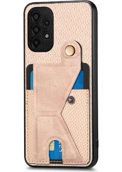 Samsung Galaxy A13 Için Kılıf 4g Manyetik Tasarım Braketi Cardholder Standı (Yurt Dışından)