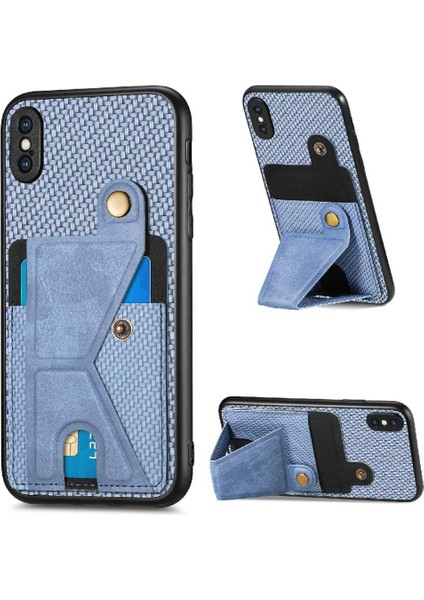 IPhone Xs Max Kart Sahibi Standı Fonksiyonu Braketi Manyetik Tasarım (Yurt Dışından)
