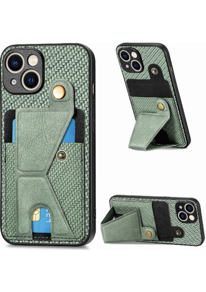 IPhone 15 Için Kılıf Artı Standı Fonksiyonu Manyetik Tasarım Braketi Kart Sahibi (Yurt Dışından)