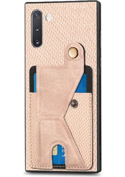 Samsung Galaxy Not 10 Için Kılıf Standı Fonksiyonu Manyetik Tasarım Kart Sahibi (Yurt Dışından)