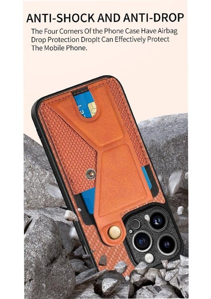 IPhone 13 Için Kılıf Pro Standı Fonksiyonu Manyetik Tasarım Cardholder Braketi (Yurt Dışından) indirimleri