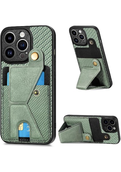 IPhone 14 Için Kılıf Pro Max Cardholder Standı Fonksiyonu Braketi Manyetik (Yurt Dışından)
