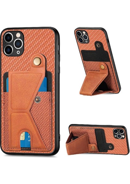 IPhone 11 Için Kılıf Pro Max Braketi Standı Fonksiyonu Cardholder Manyetik (Yurt Dışından)