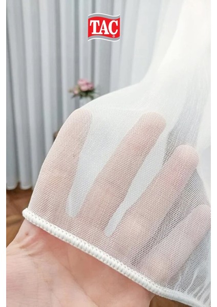 Taç Vakko Şantuklu Ekstra Gramajlı 1/3 Sık Pile Gorgeous Tül Perde - Kırışmaz Ütü Gerektirmez fiyatları