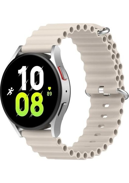 Samsung Galaxy Watch 6 40-43-44-47 mm Için Ocean Loop Silikon Kordon (20MM)
