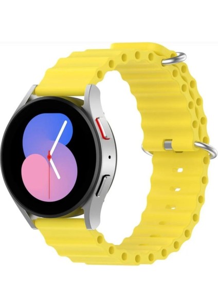 Samsung Galaxy Watch 6 40-43-44-47 mm Için Ocean Loop Silikon Kordon (20MM)