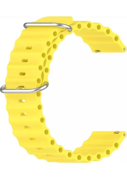 Samsung Galaxy Watch 6 40-43-44-47 mm Için Ocean Loop Silikon Kordon (20MM)