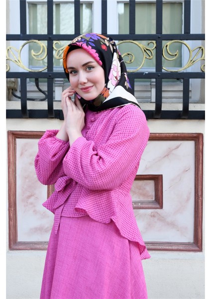 %100 Twill Ipek Eşarp 11374-01