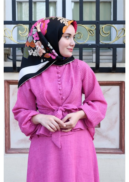 %100 Twill Ipek Eşarp 11374-01
