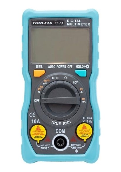 Toolfix Tf C1 True Rms Dijital Multimetre Ölçü Aleti;ub