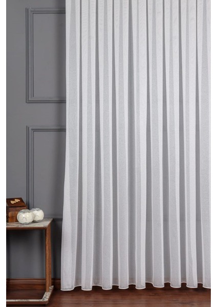 Taç Ince Örme Çelik Tül Perde Ekstra Gramajlı Dökümlü 1X3SIK Pile - Kırışmaz Ütü Gerektirmez modelleri