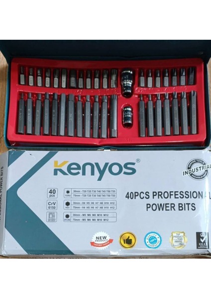 Torx Bits Seti 40 Parça Takım