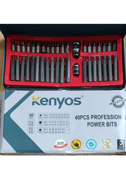 Torx Bits Seti 40 Parça Takım