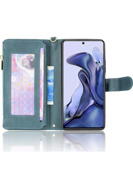Xiaomi 11T/11T Pro 5g Fermuar Cüzdan Manyetik Pu Deri Flip Case (Yurt Dışından) fırsatları