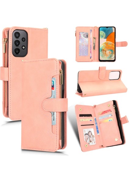 Samsung Galaxy A23 4g/5g Deri Kapak Manyetik Pu Deri Flip Case (Yurt Dışından)