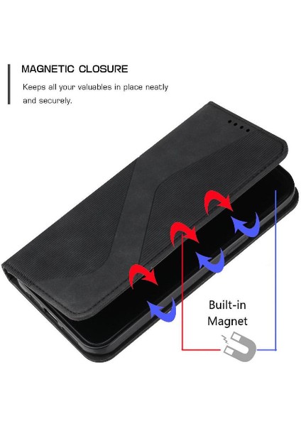Realme C65 4g Için Kılıf Folio Kapak Pu Deri Cüzdan Kickstand Manyetik (Yurt Dışından)