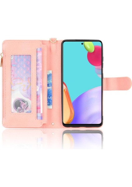 Samsung Galaxy A52 5g/4g Deri Kapak Kart Tutucu Fermuar Cüzdan (Yurt Dışından)