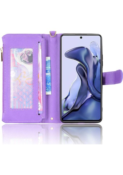 Xiaomi 11T/11T Pro 5g Fermuar Cüzdan Manyetik Pu Deri Flip Case (Yurt Dışından) fırsatları