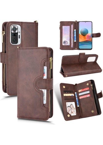 Xiaomi Redmi Not 10 Pro Kart Tutucu Manyetik Pu Deri Flip Case (Yurt Dışından) indirimleri