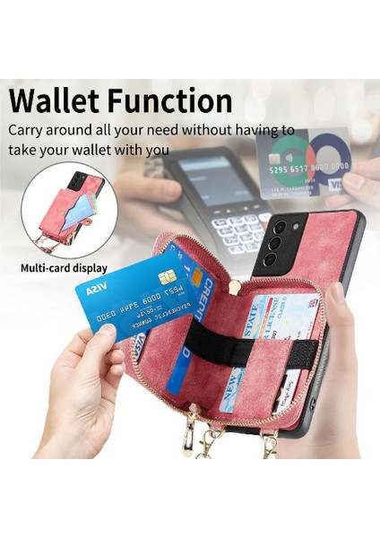 Samsung Galaxy S21 Ayarlanabilir Kordon Premium Deri 7 Kart (Yurt Dışından) fiyatları