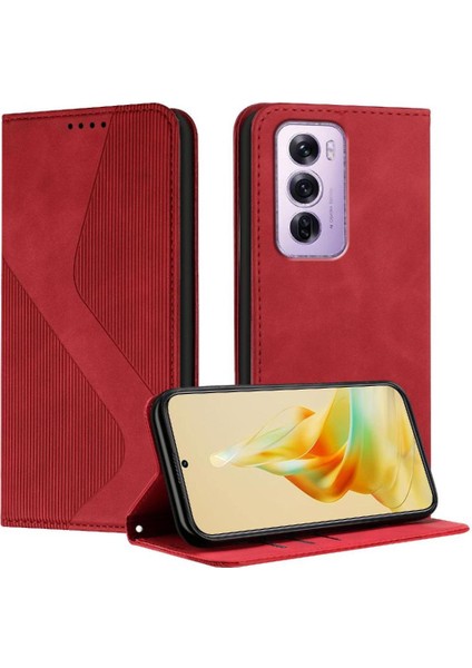 Oppo Oppo 12 Pro 5g Pu Deri Için Kılıf Folio Kapak Cüzdan Kickstand Kart (Yurt Dışından)