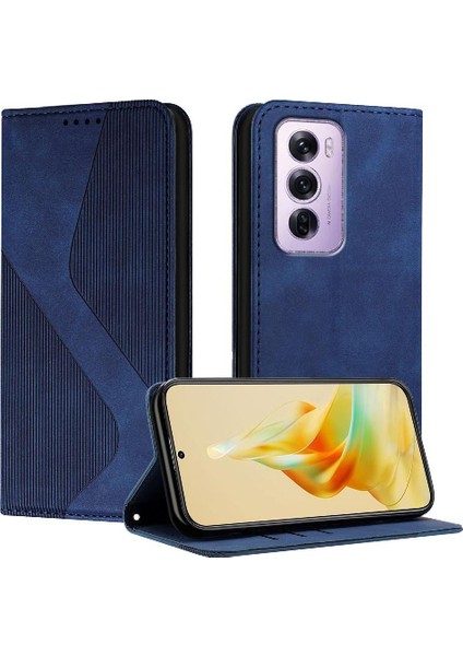 Oppo Oppo 12 Pro 5g Pu Deri Için Kılıf Folio Kapak Cüzdan Kickstand Kart (Yurt Dışından)