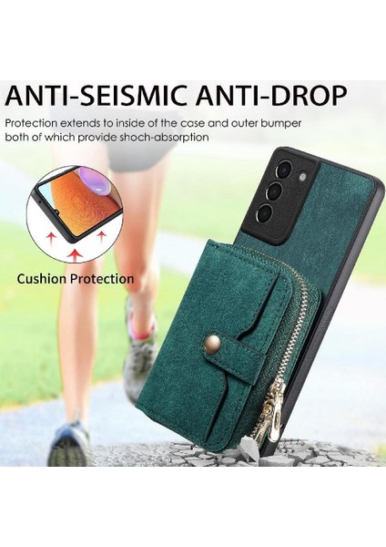 Samsung Galaxy S21 Artı Premium Deri Ayarlanabilir Kordon Standı (Yurt Dışından)